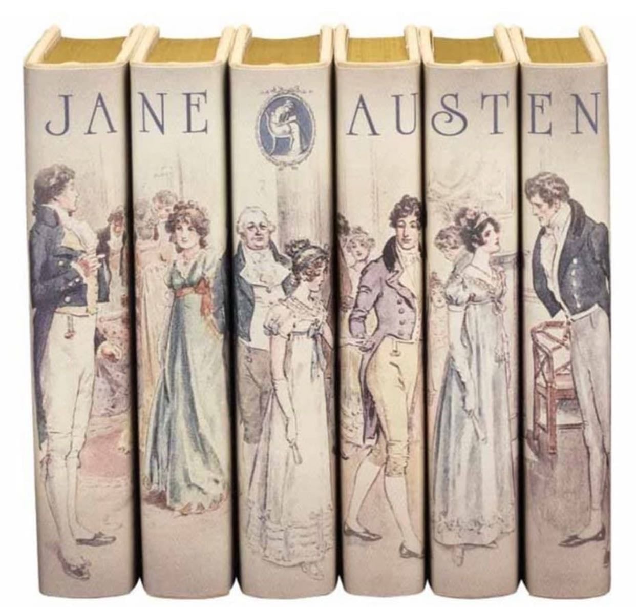 Vintage Jane Austen book collection