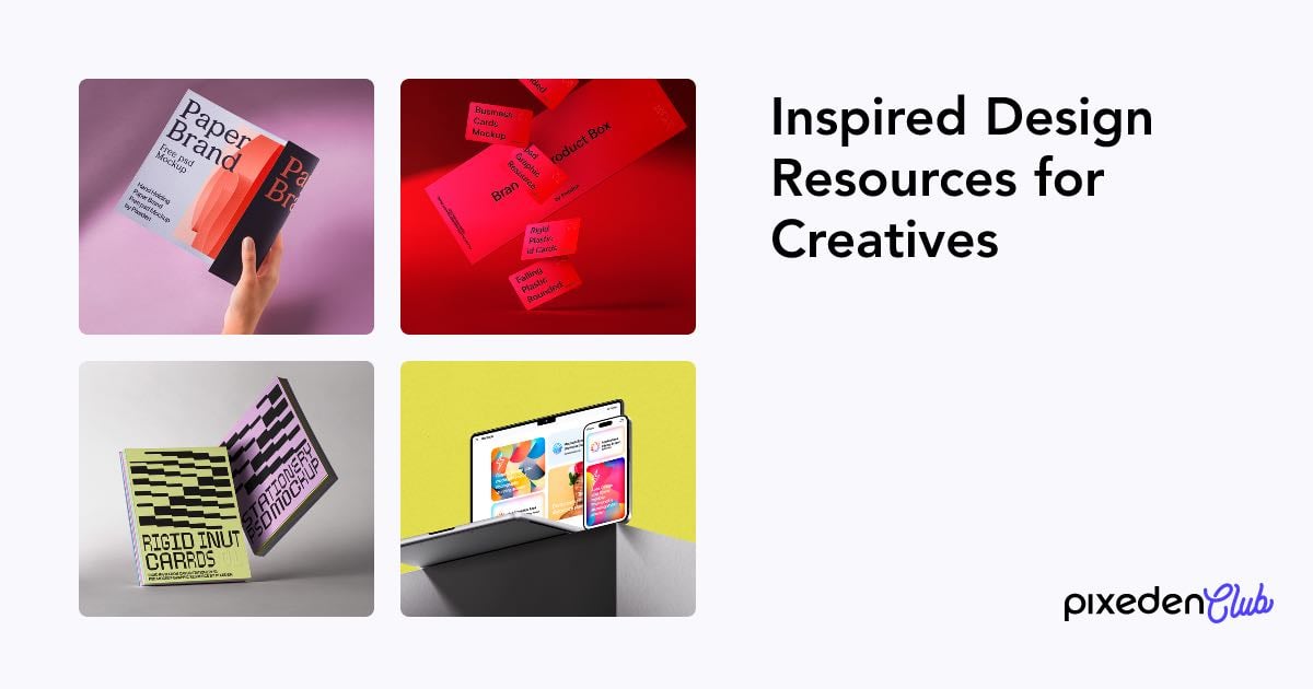Inspired Design Resources for Creatives | Pixeden Club