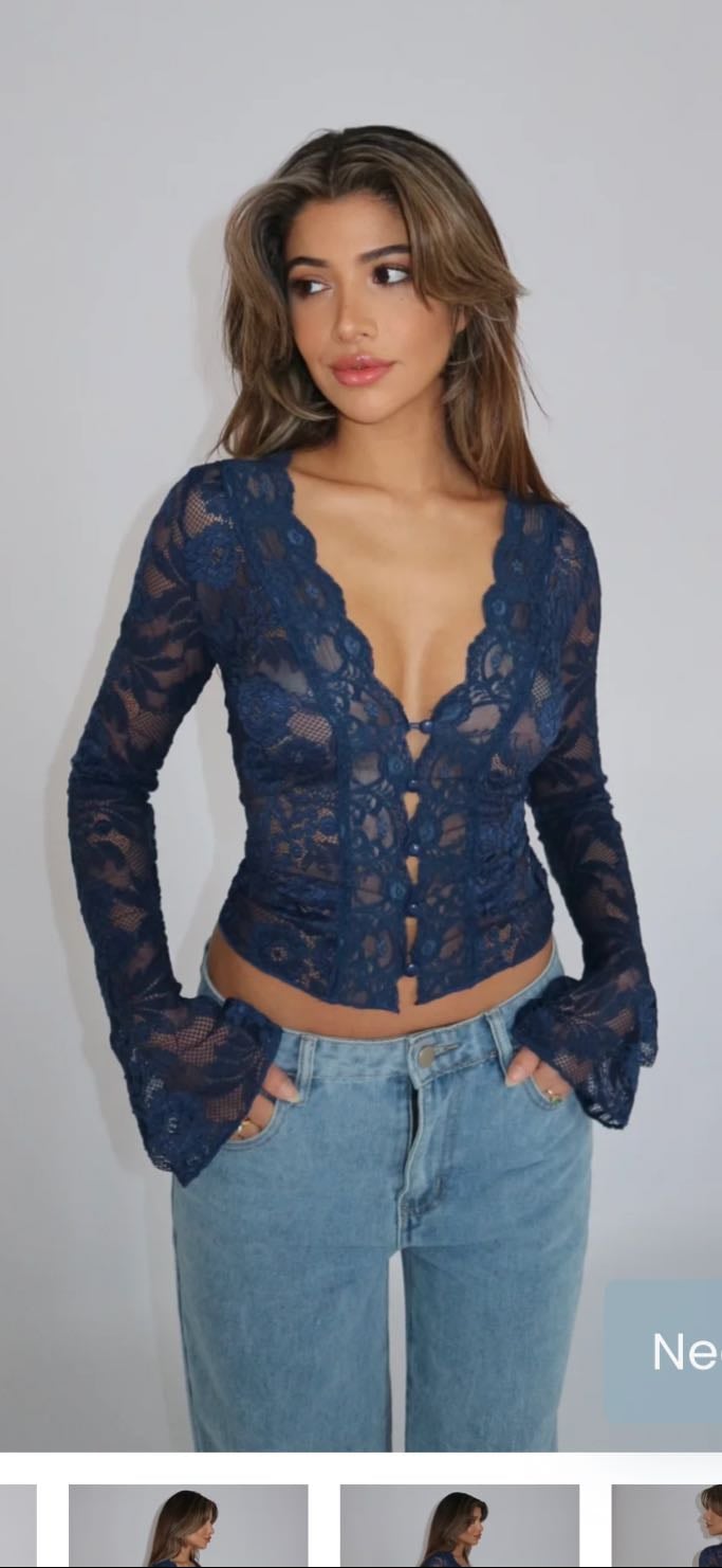 Top en dentelle
