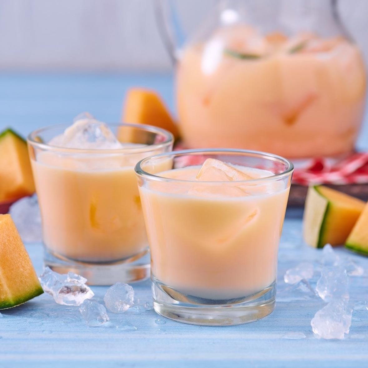 Agua de melón cremosa