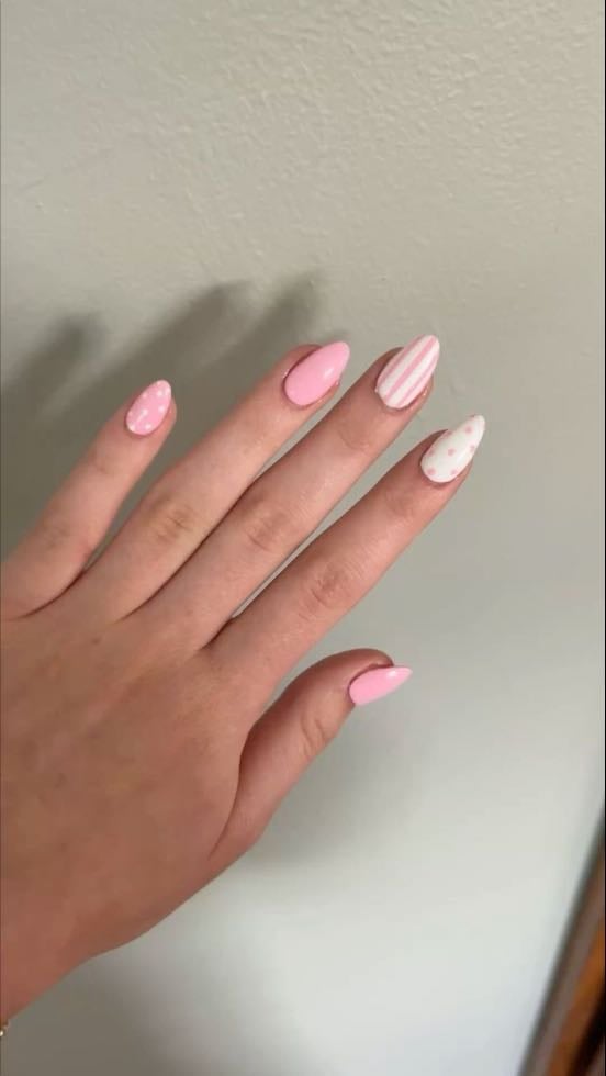 Pink polka dots