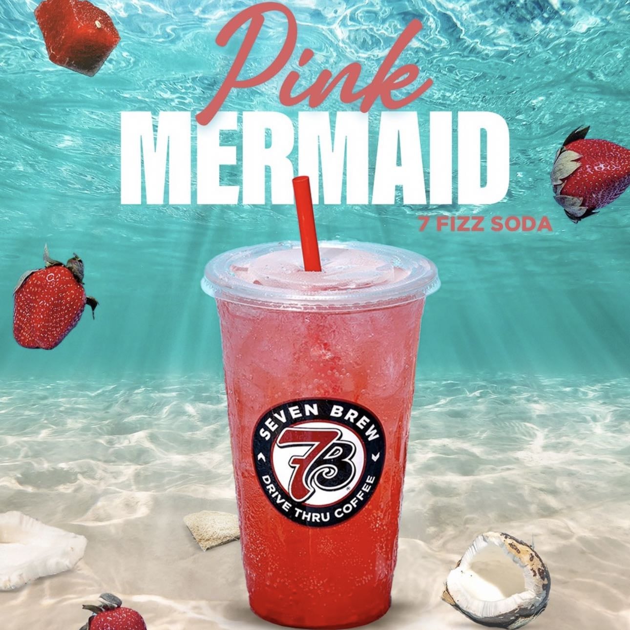 Pink Mermaid Fizz - with cream
