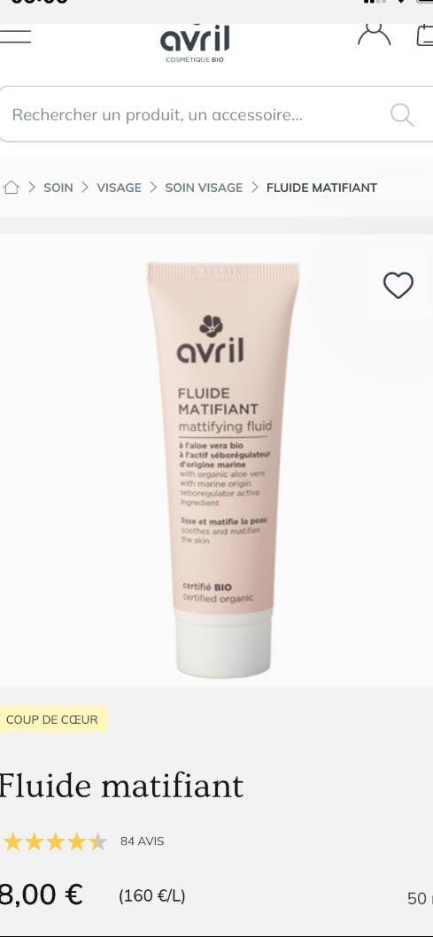 Fluide matifiant