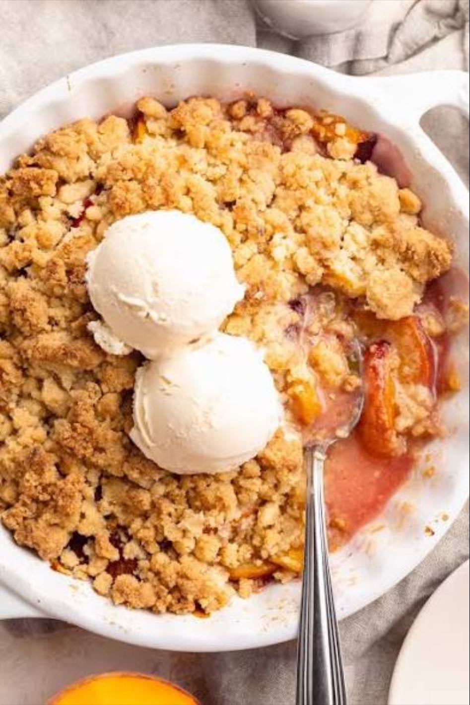my mother’s peach cobbler - treat