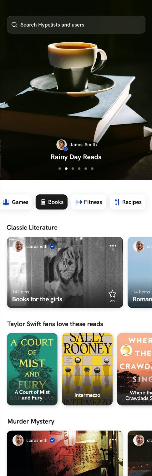 Multi-category Discover - Not only lists!
