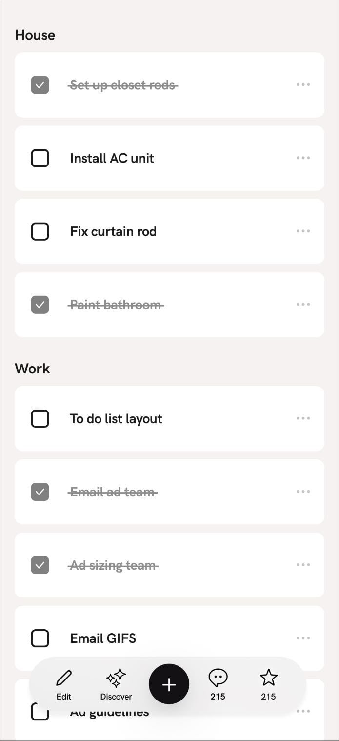 New list type: Checklist - Create to-do lists, tasks etc!