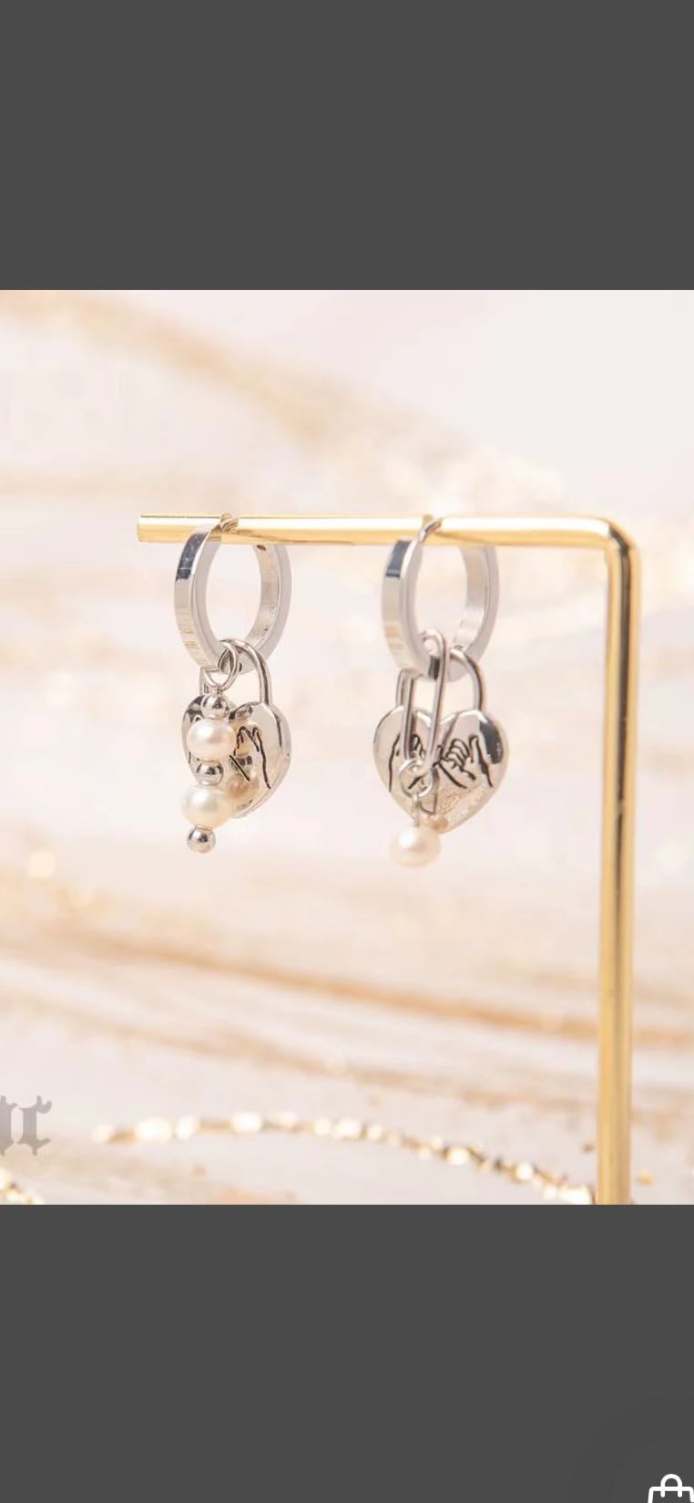 Promise Earrings - $36 | Silver