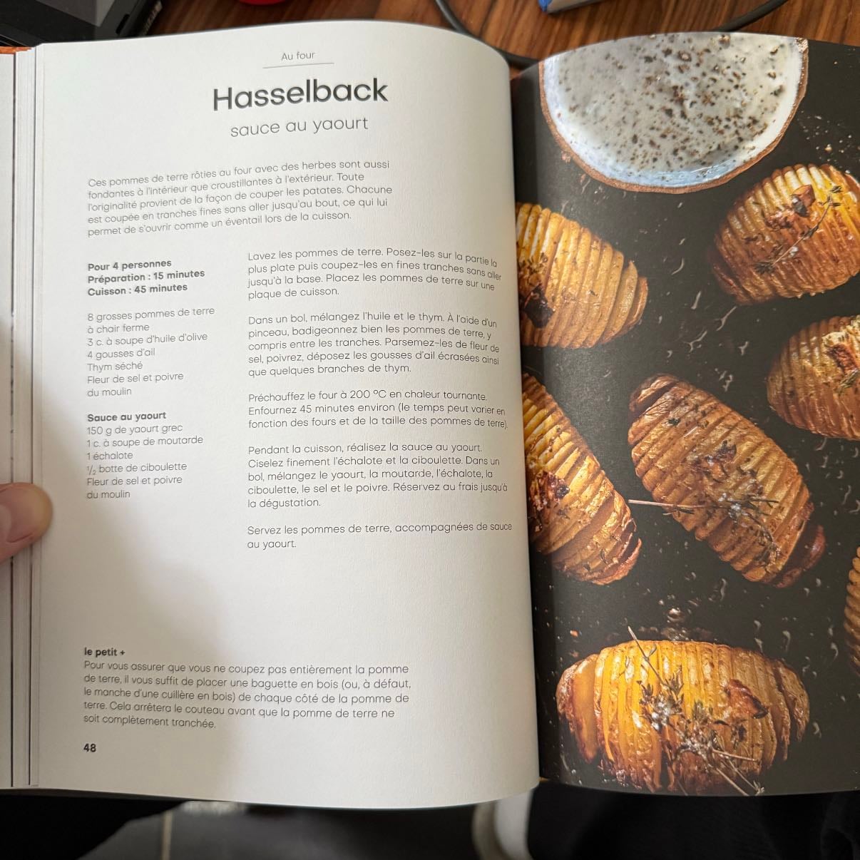 HASSELBACK SAUCE AU YAOURT