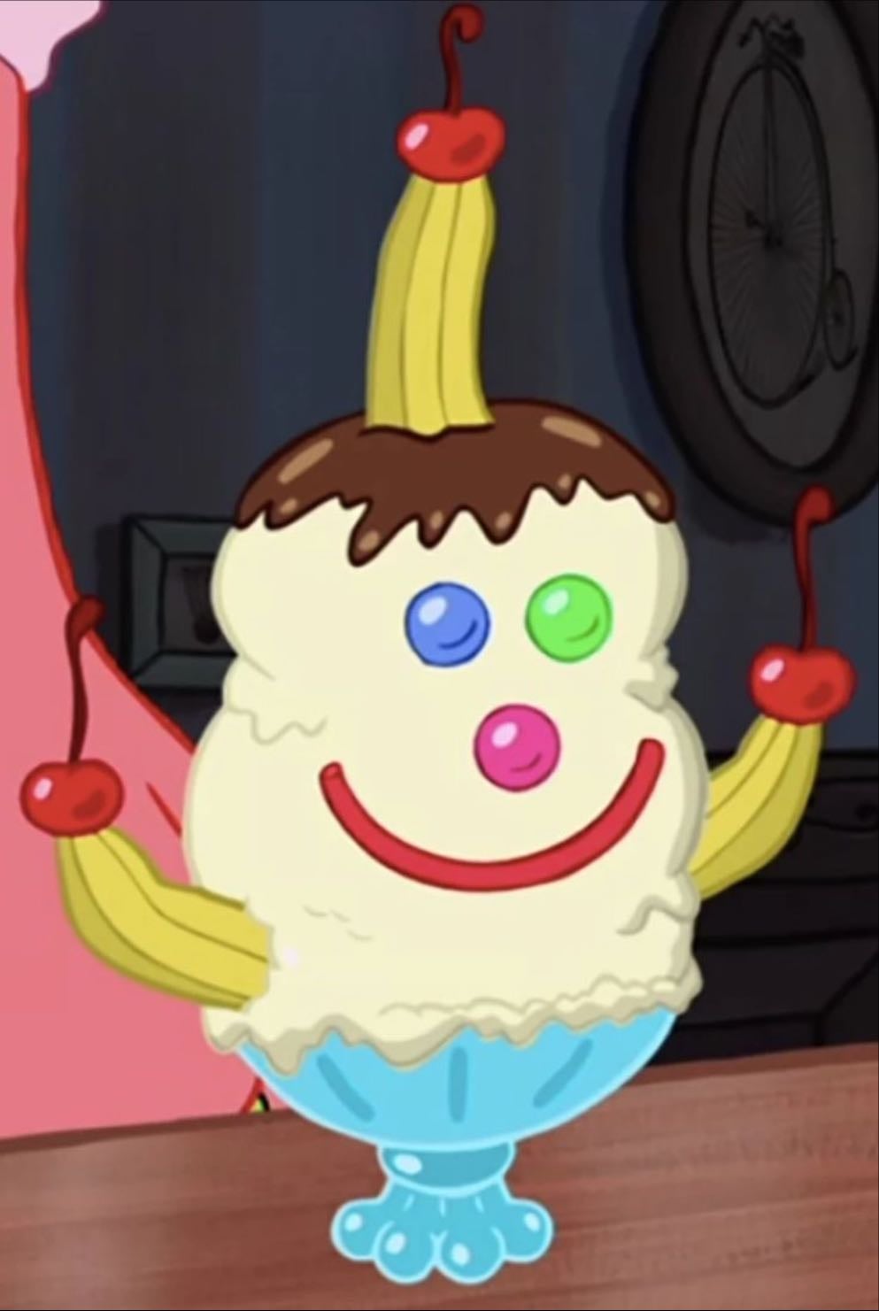 SpongeBob ice cream sundae 🍨