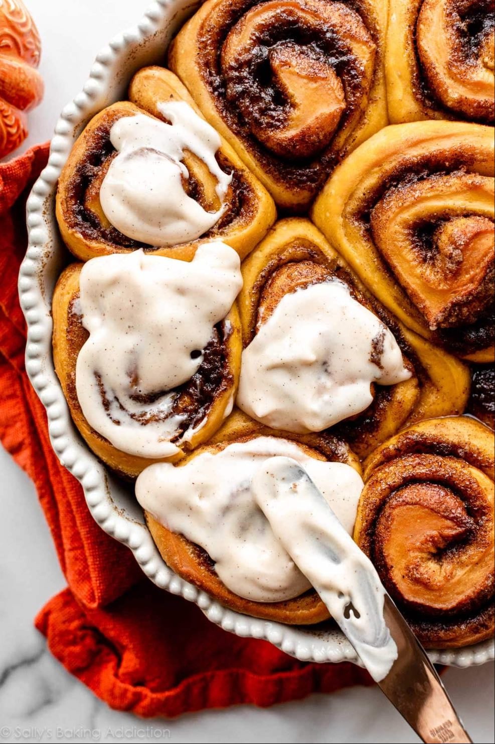 Pumpkin cinnamon rolls