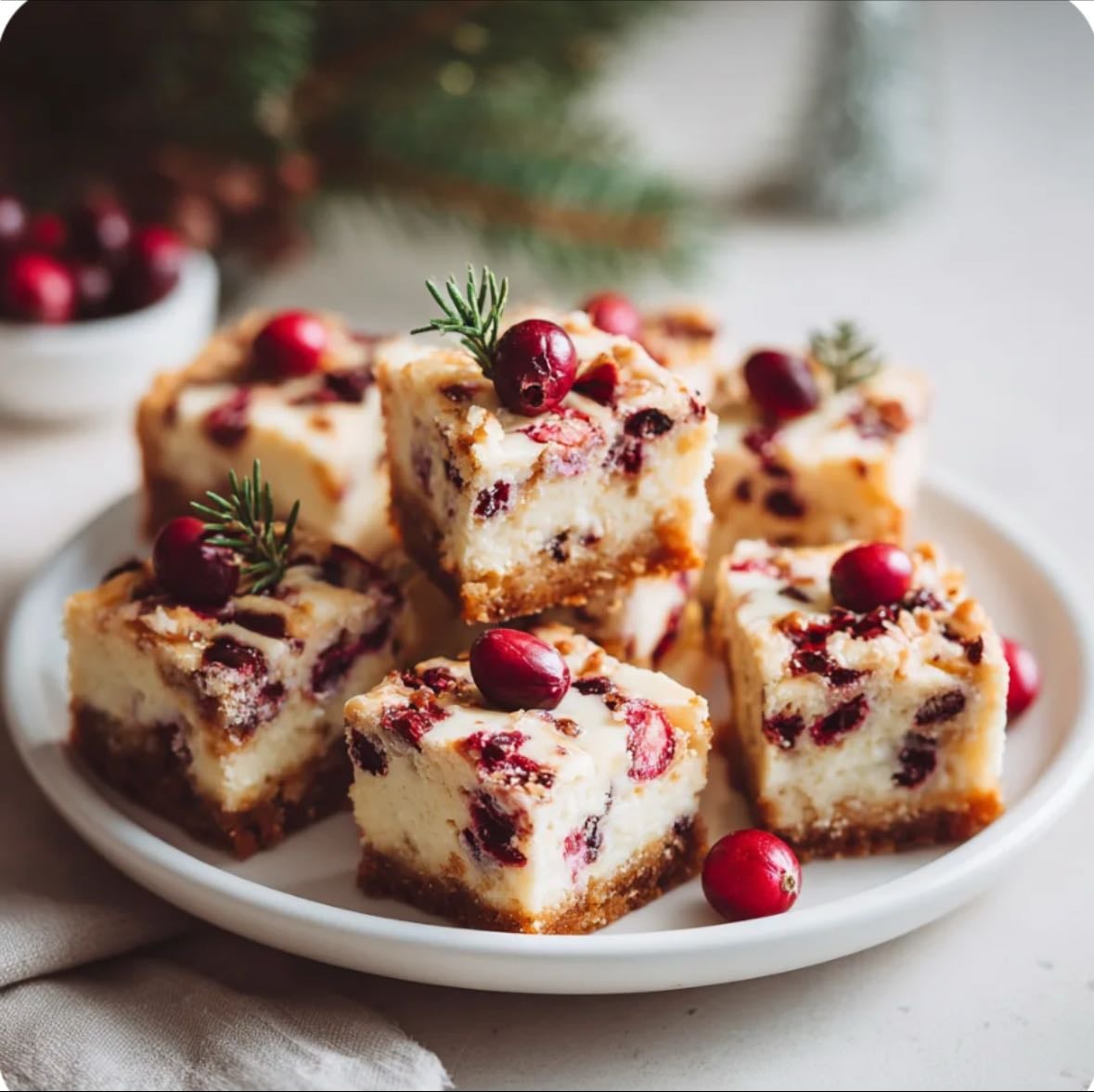 Christmas berry bars