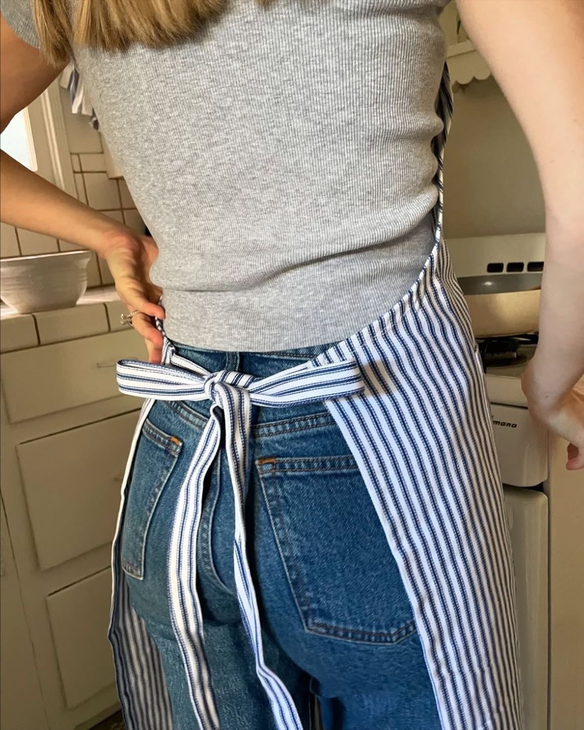 Apron while cooking