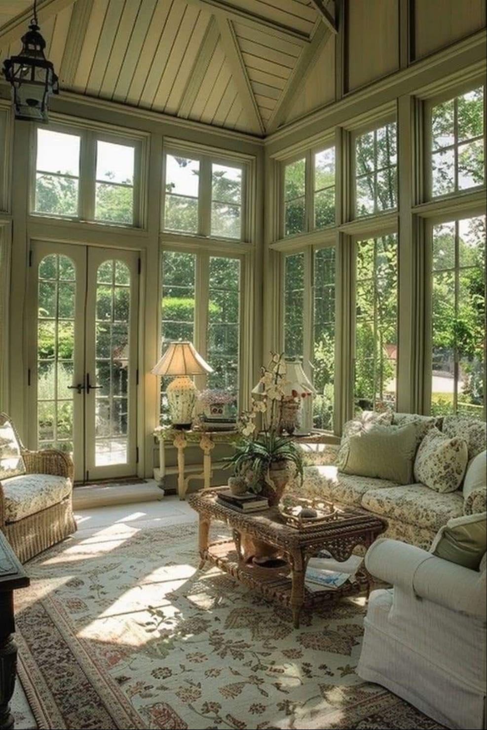 Enclosed sun room