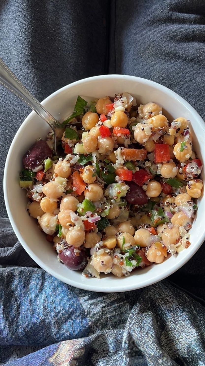 Chickpea and quinoa salad