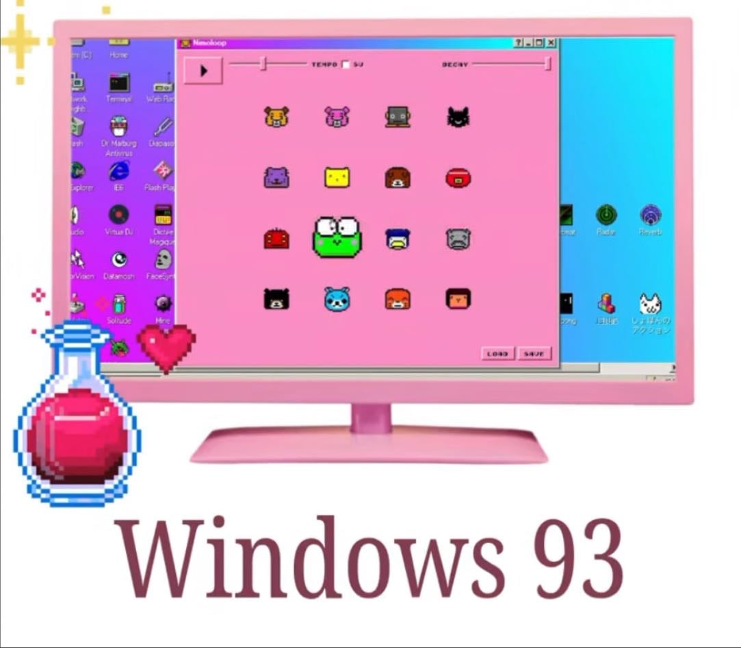 WINDOWS93 - Retro Computer Windows-93