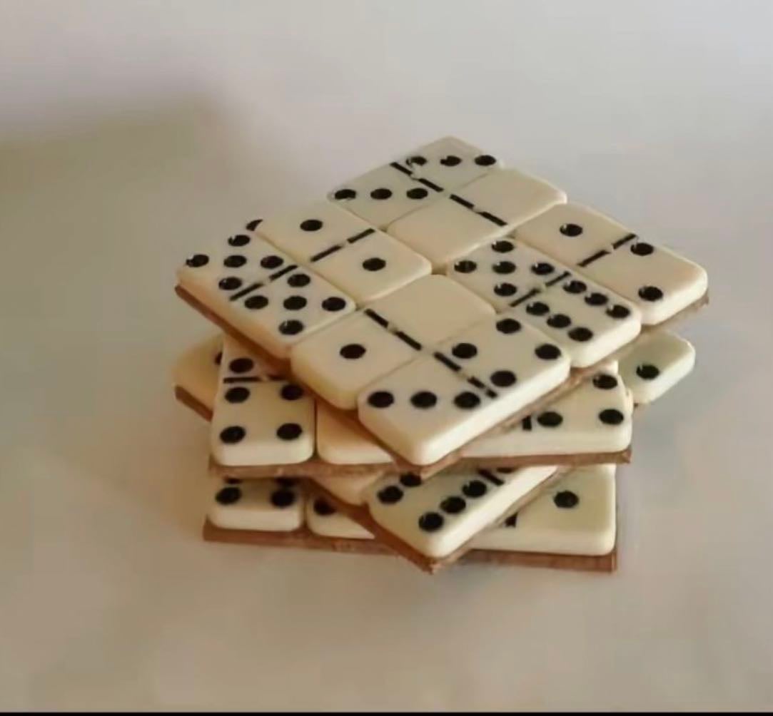 domino coasters