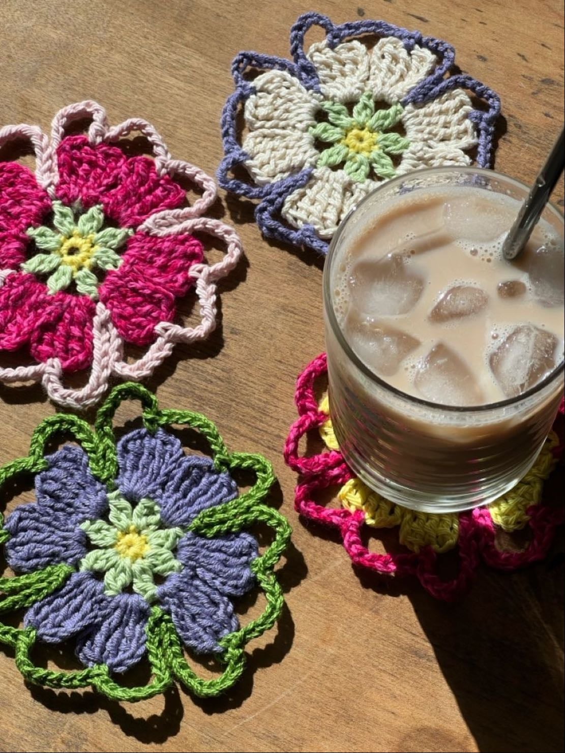 crochet coasters