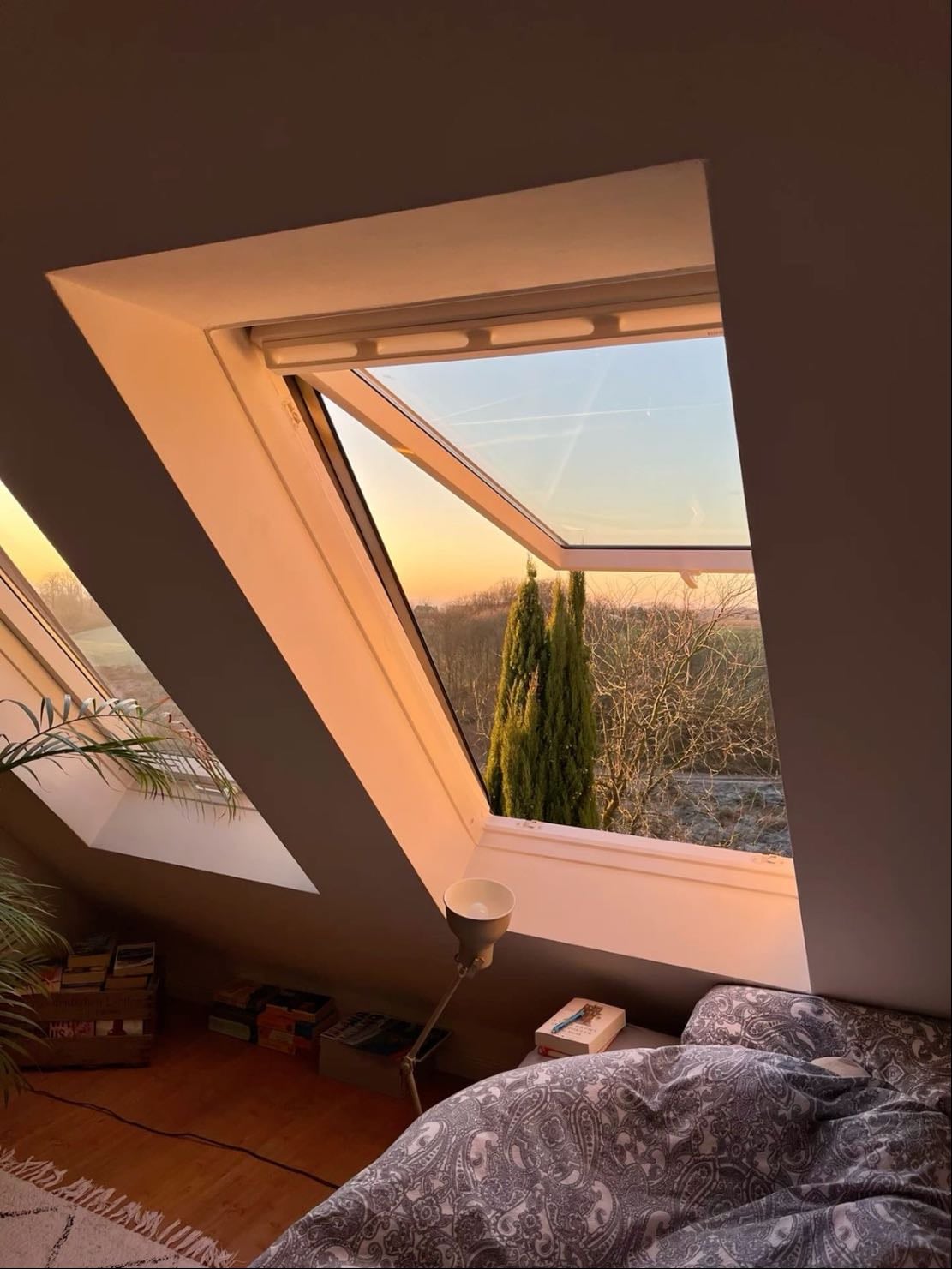 Open sunroof windows