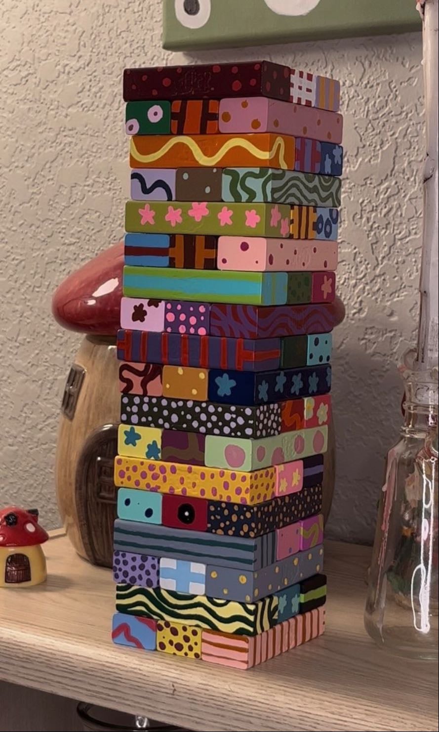 painted jenga