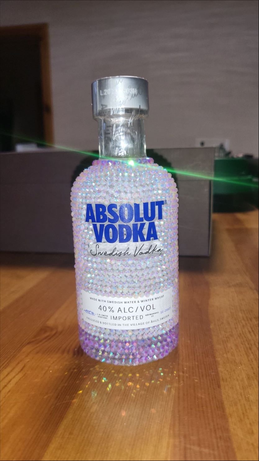 bedazzle alc bottle
