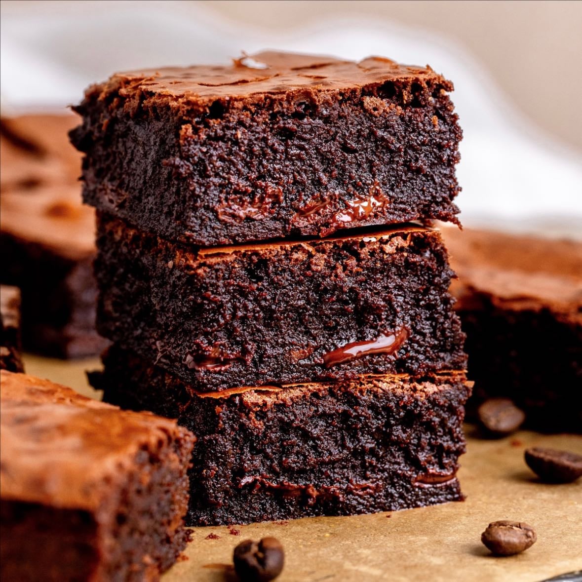 Brown butter espresso brownies