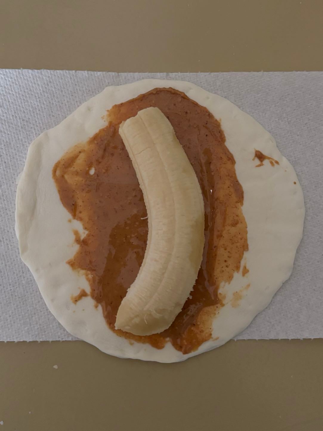 Peanut Butter Banana Egg White Wrap