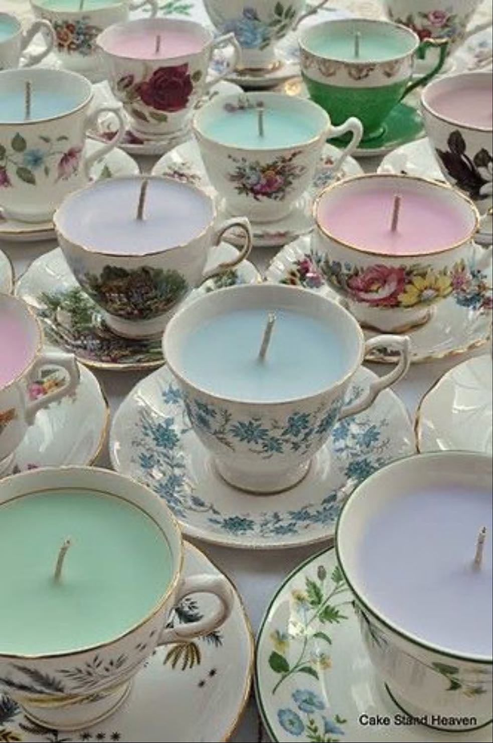 teacup candles