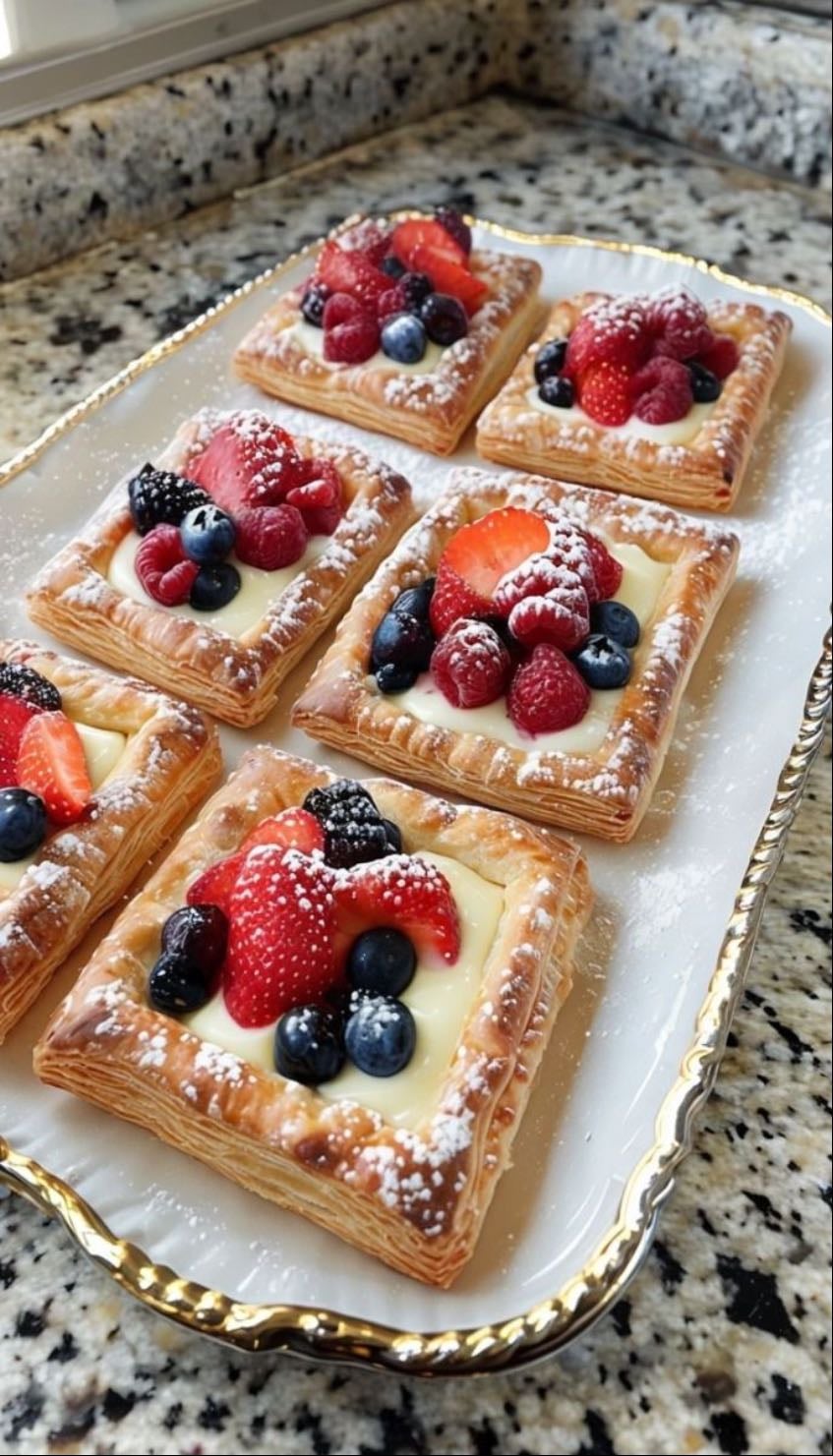 Mixed berry pastry