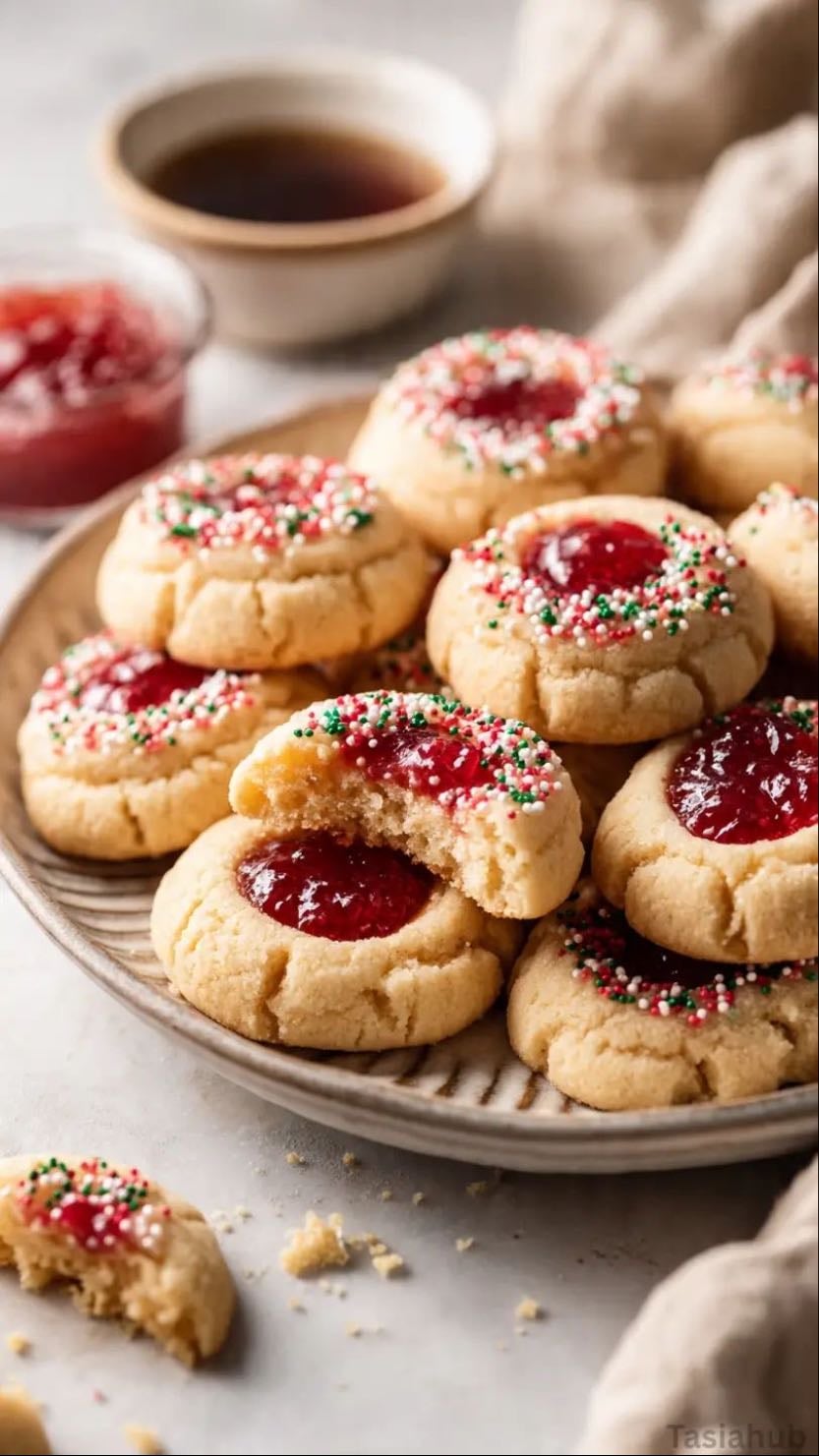 Jam thumbprint cookies