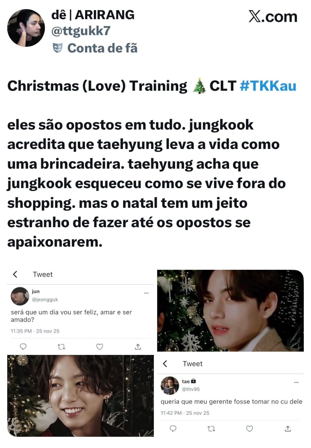 Christmas training - jk!boss & th!worker