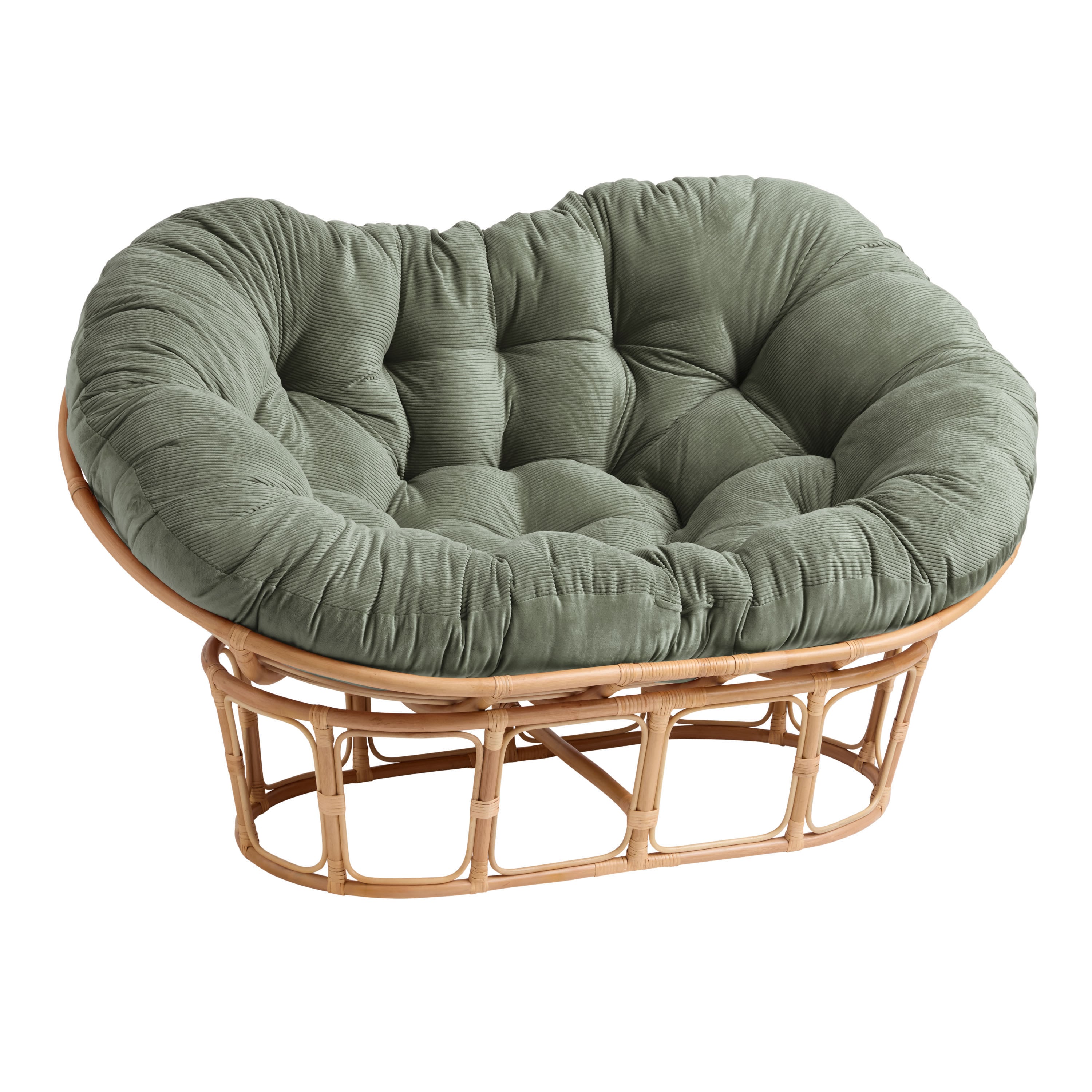 Corduroy Double Papasan Chair Cushion - World Market - World Market