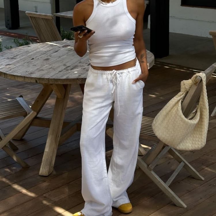Linen pants - Perfect to stay comfortable and to use as a cover up