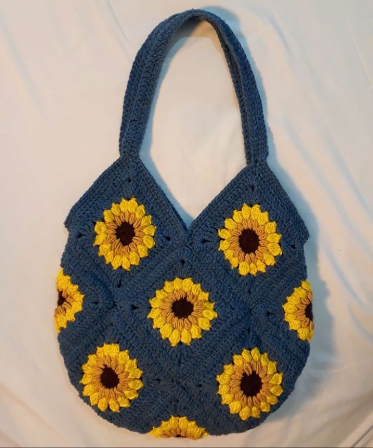 Bolsa com quadrado da vovó - Não essa bolsa tbm