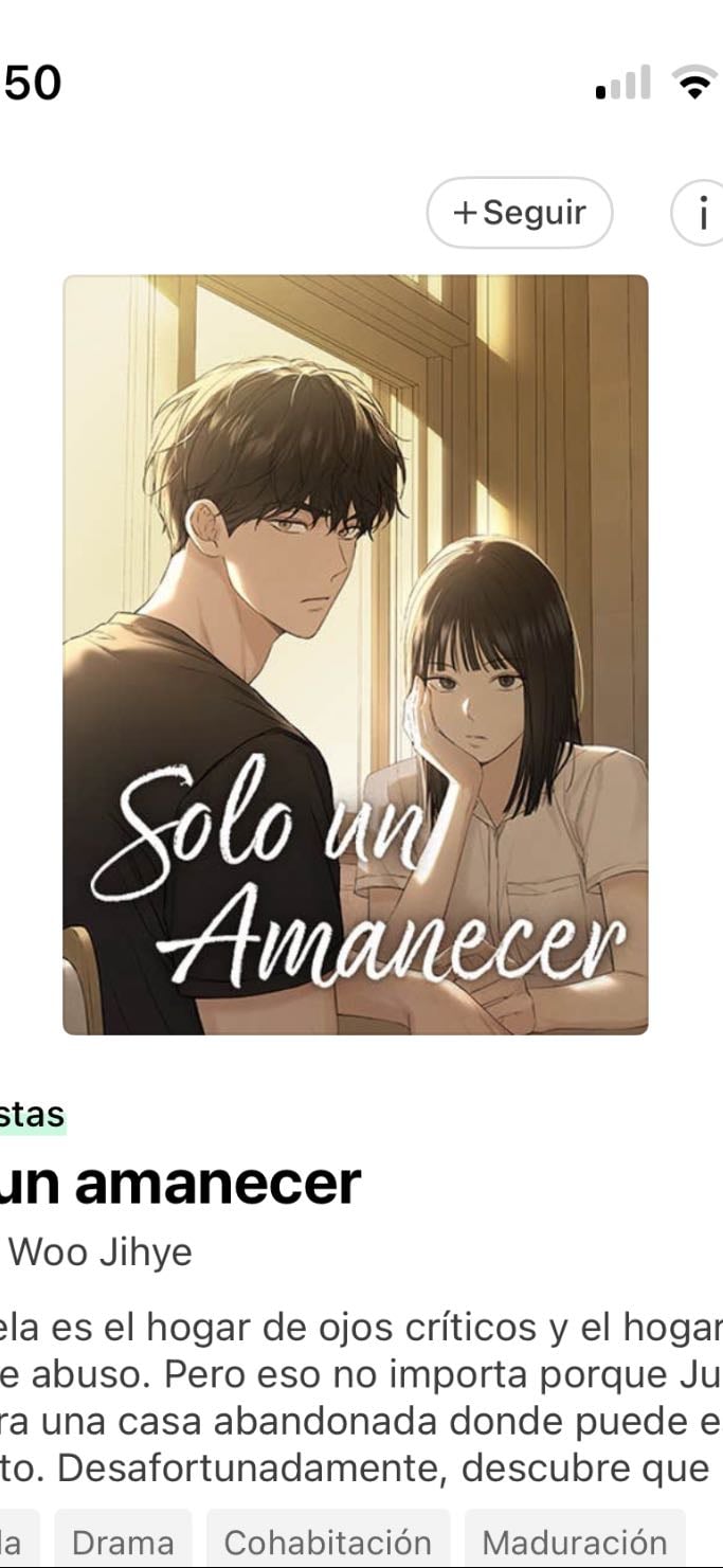 Manhwa Solo un amanecer