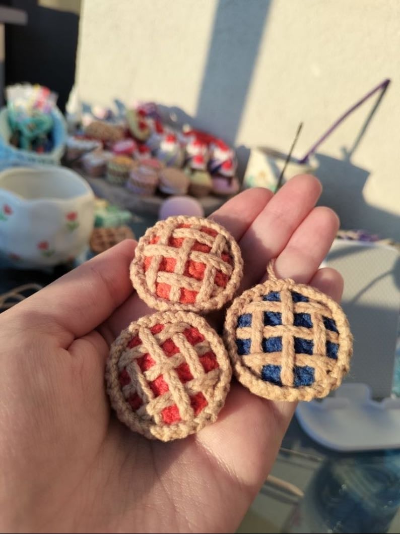 Mini food keychain