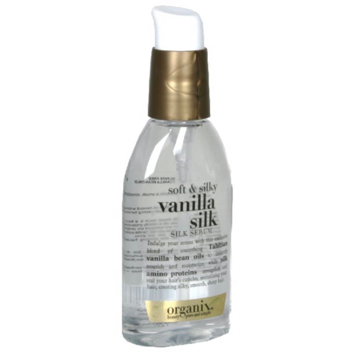 organix vanilla silk hair oil