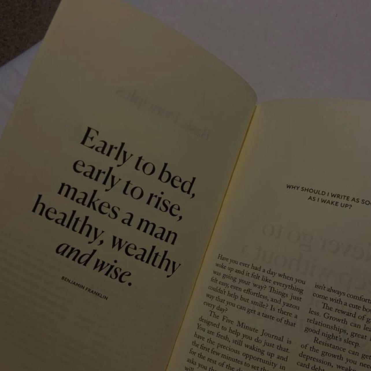 wake up : 6am every day