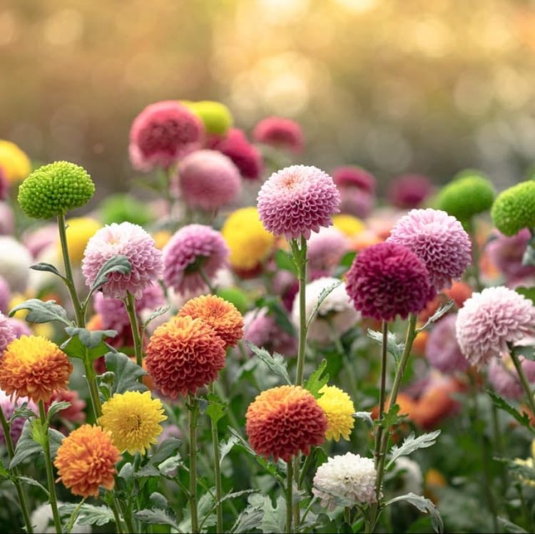 Chrysanthemums - Reminds me of truffula trees