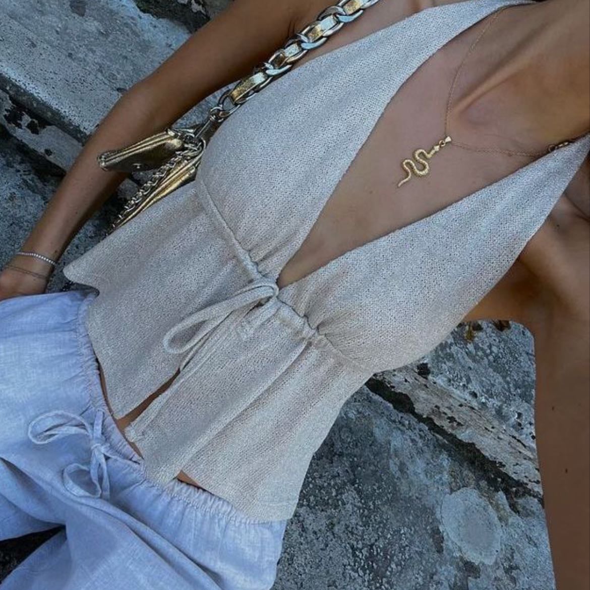 Top Brillos Dorado - un summer essential 100%
