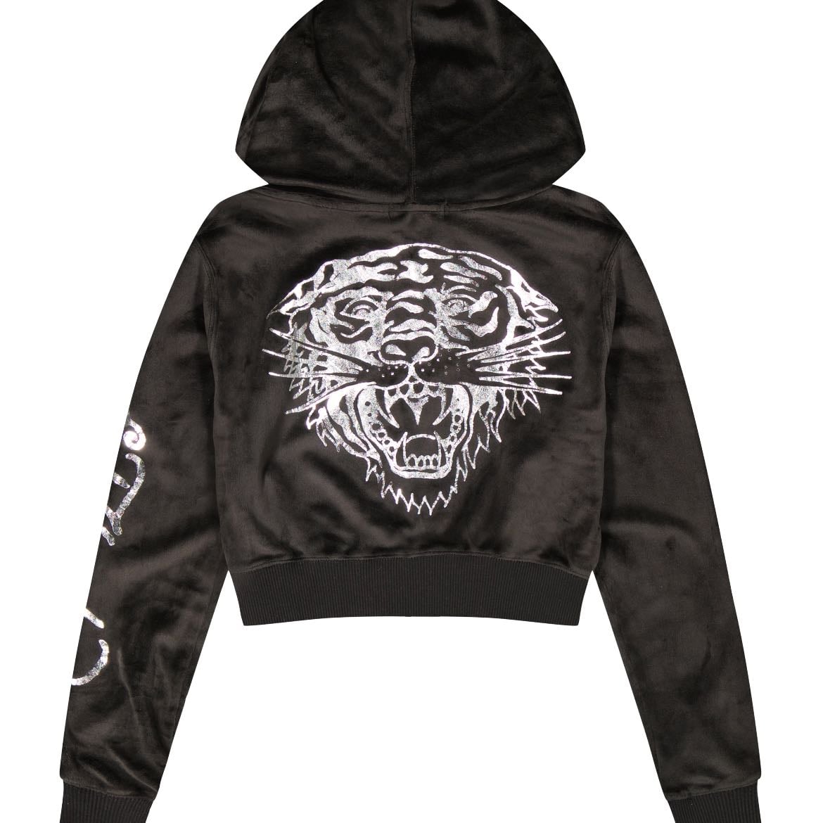 edhardy tiger head velour hoodie