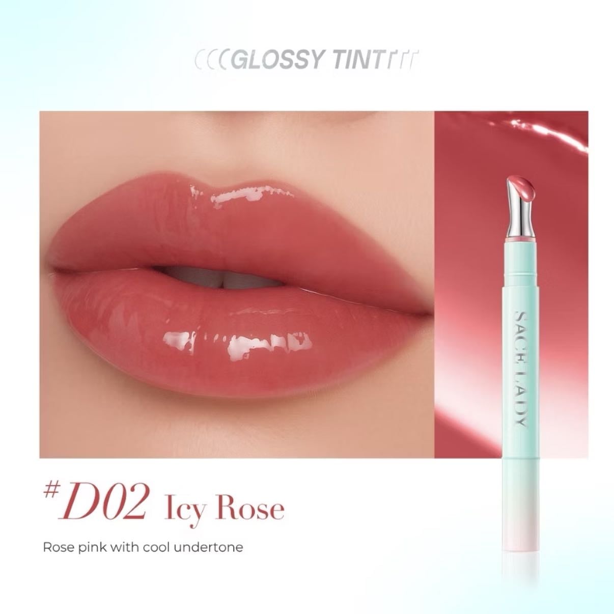 Lip Gloss Stain - SACE LADY Icy Glossy Tint Matte