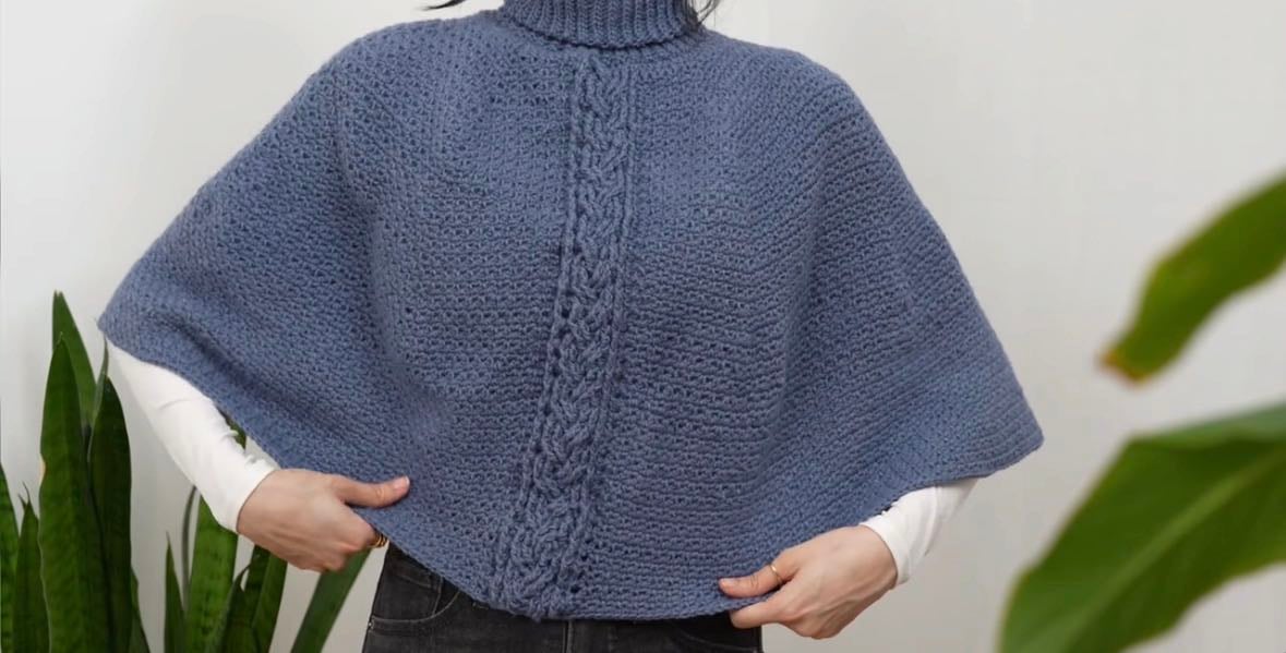 Turtleneck shawl