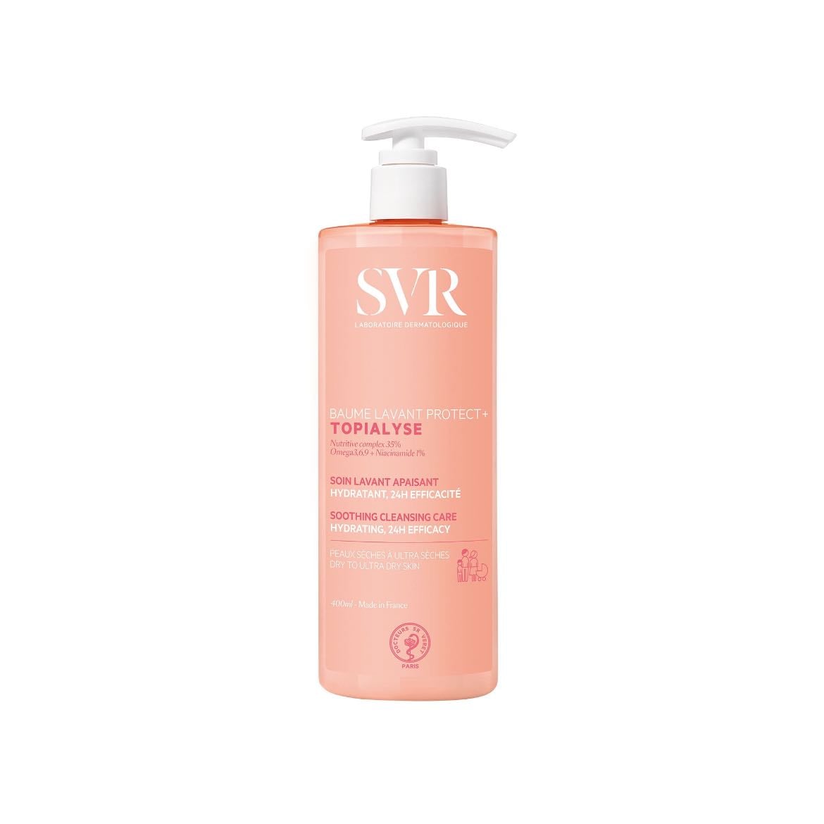 SVR Topialyse Gel Lavant - Ultra-gentle cleansing gel for face and body. Soap-free and soothing AF.