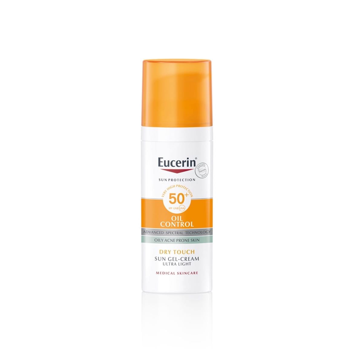 Eucerin Oil Control SPF 50+ - Matte, lightweight, and perfect for oily or acne-prone skin. Never greasy, always reliable.