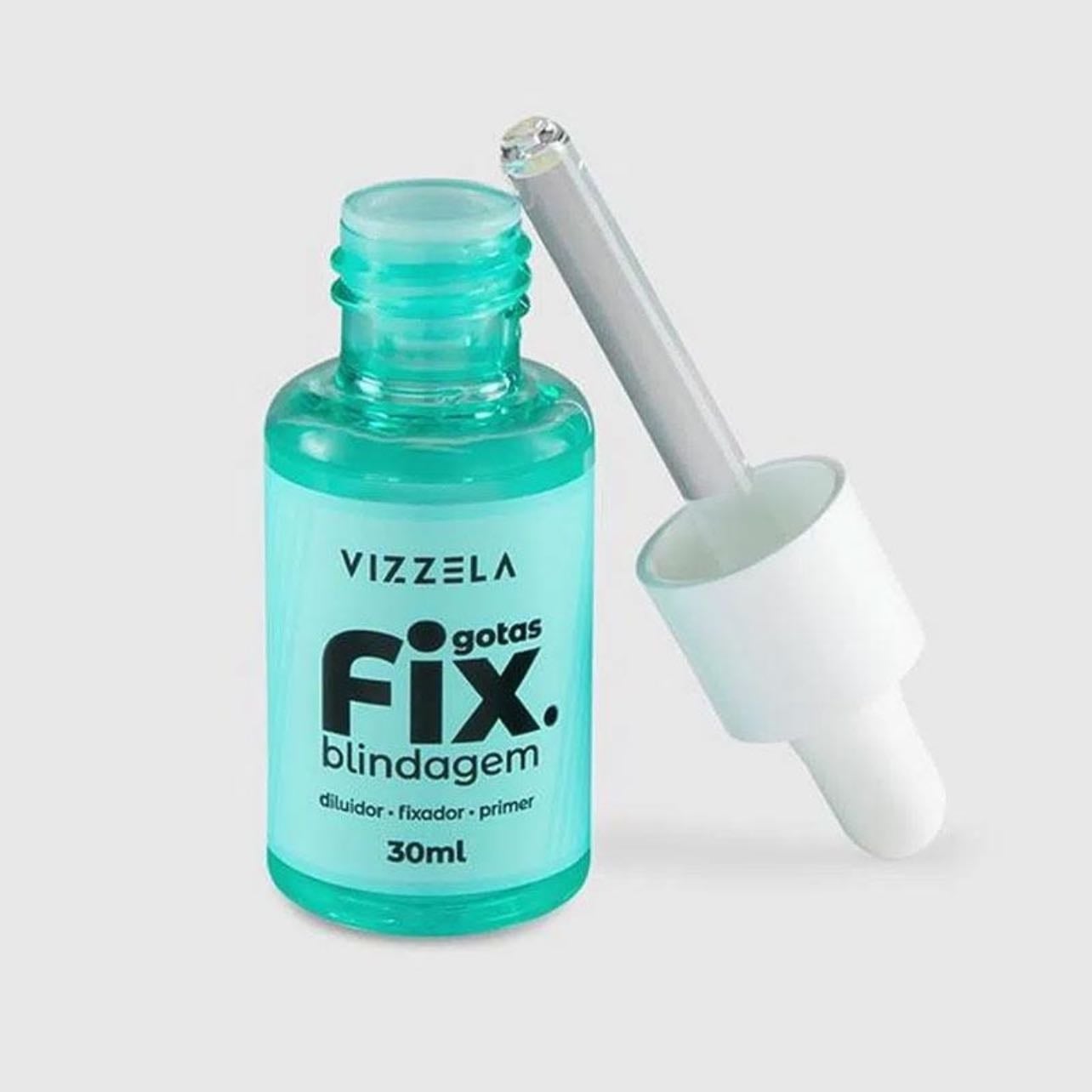 Gotas fix blindagem - Vizzela
- 30ml; Diluidor,FIxador, Recuperar makes, aumentar a durabilidade e resistência da maquiagem e deixar à prova d’água