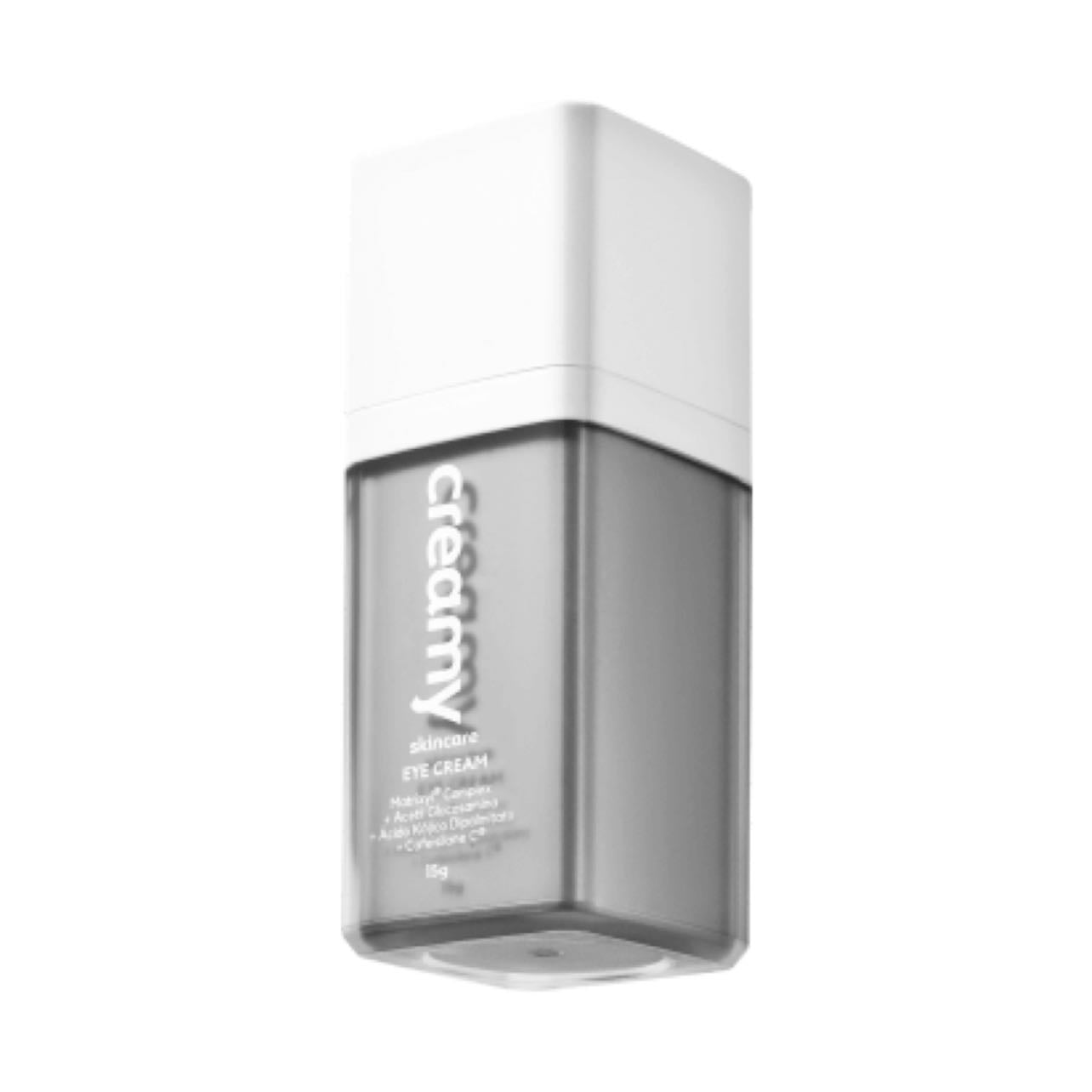 Creamy - Eye Cream - 15g; Hidrata profundamente, melhora a firmeza da pele, reduz rugas, manchas, bolsas e olheiras.