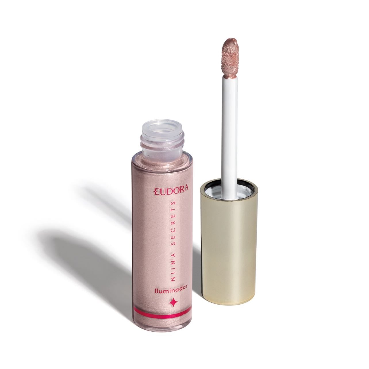 Iluminador Líquido Luminous - Niina Secrets - (25/05) *ILUMINADOR - 10ml; Cor: Rosé; Brilho rosado,delicado, Acabamento natural e luminoso (Particulas de brilhos minusculas).