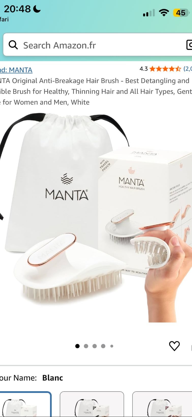 Manta - Flexible Hair Brush - €32,50