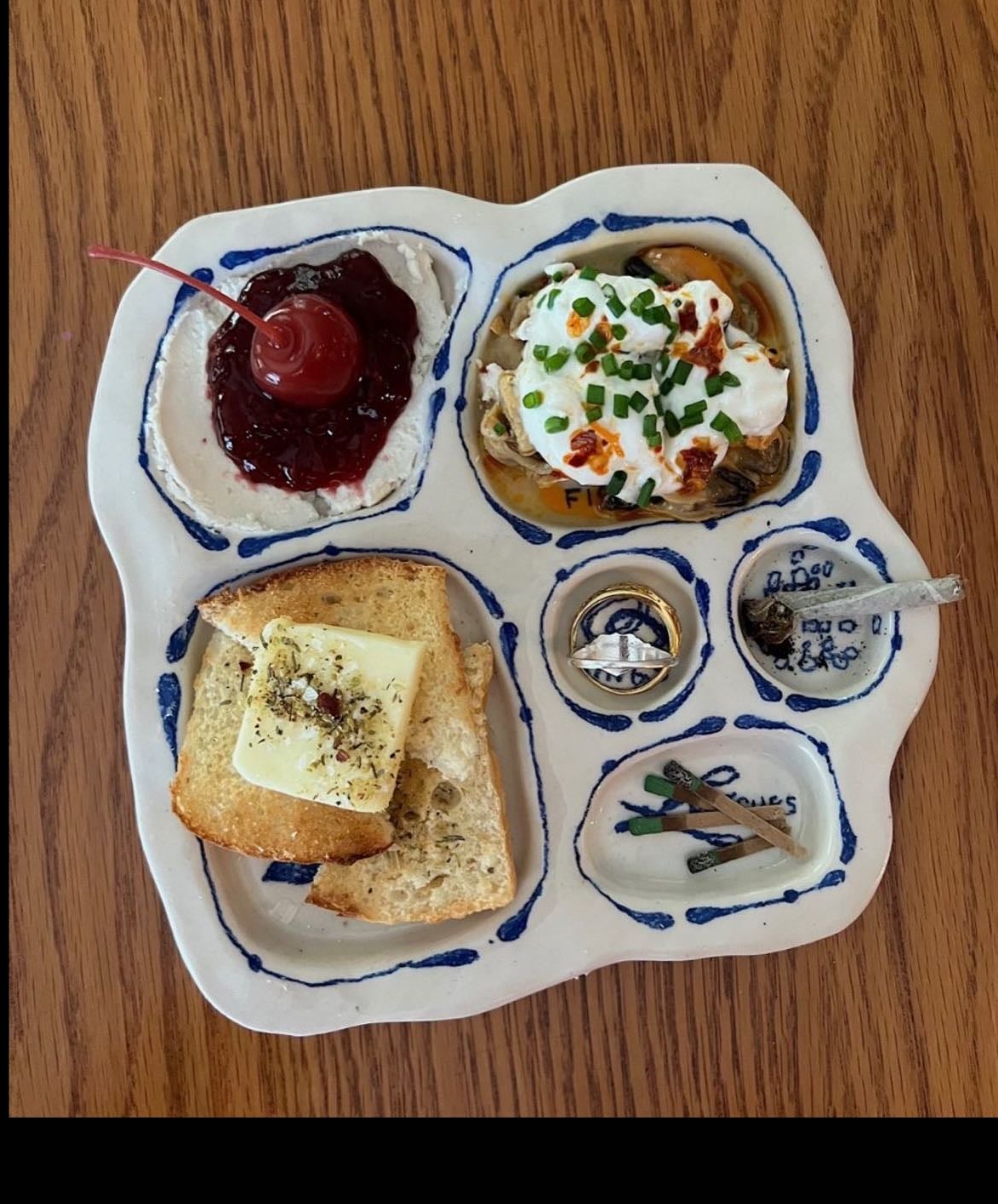 assiette snack ceramique