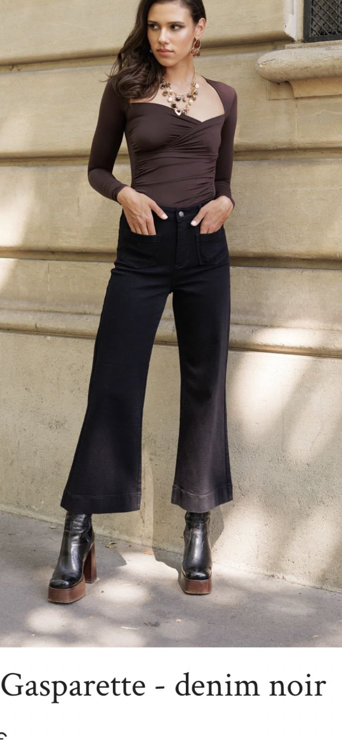 Gasparette denim noir - 65€